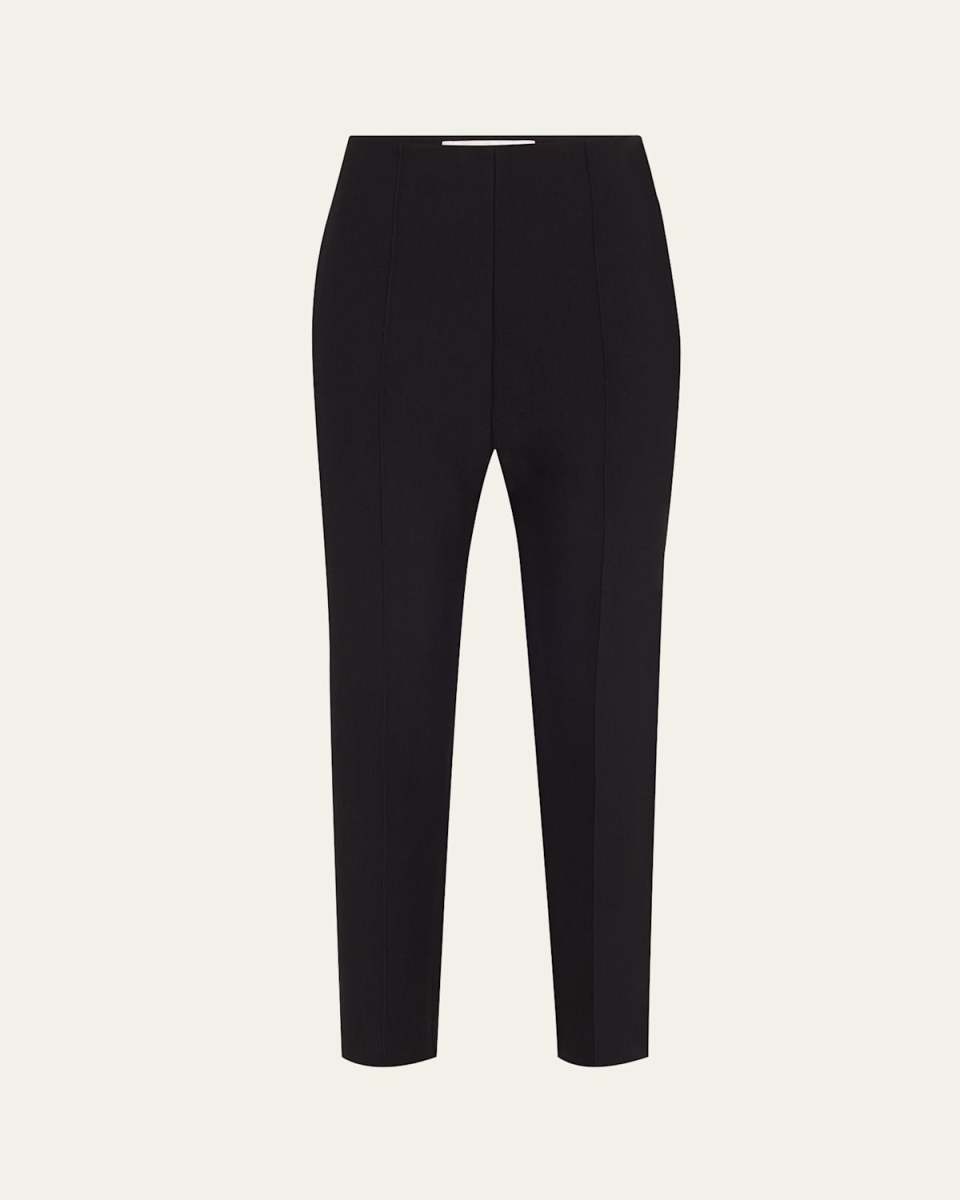 Skinny Crepe Cropped Trousers